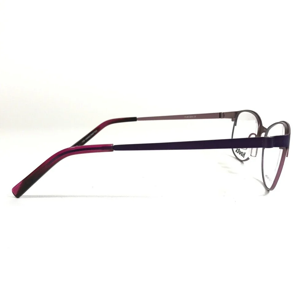 Roots Canada Eyeglasses Frames RT698 PLM CEN Purple Cat Eye Full Rim 52-16-135
